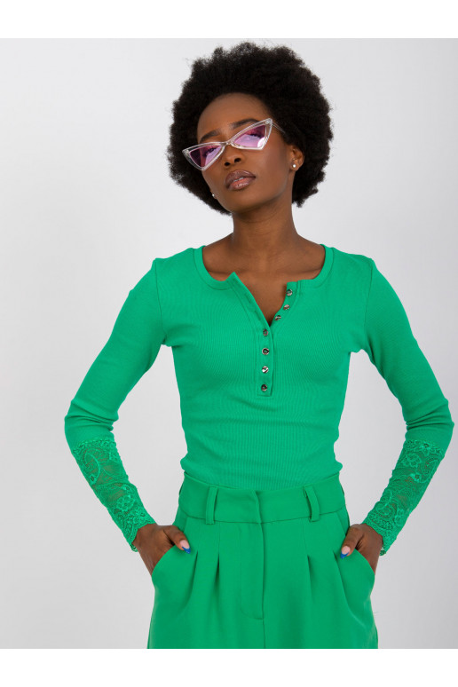 Žalia palaidinė su nėriniais Beatrice...