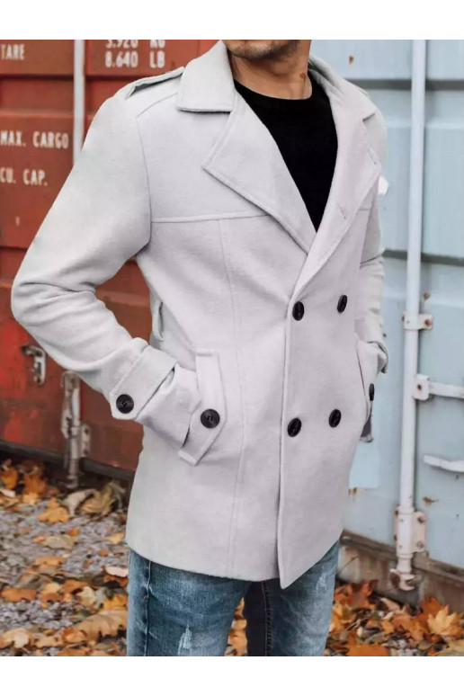 Vyriškas dvieilis paltas šviesiai...