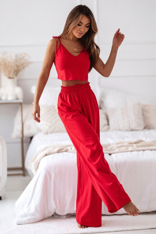 Pižamos komplektas raudonos spalvos IVON