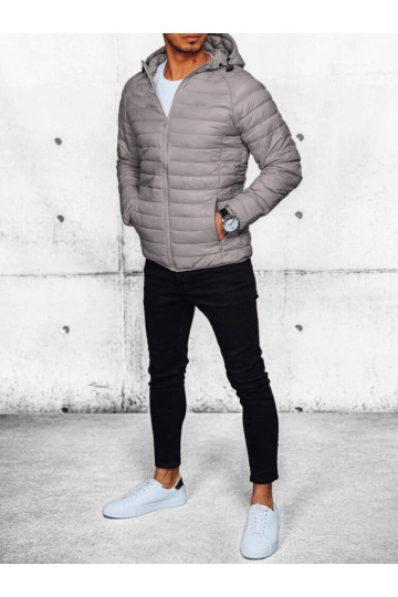 Vyriška striukė šviesiai pilka 2