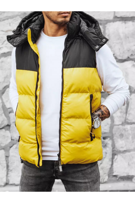 Vyriška geltona dygsniuota liemenė