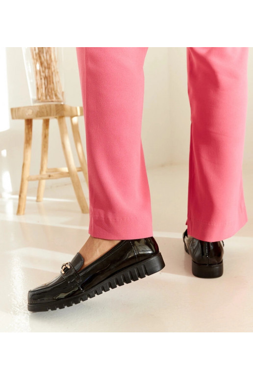 Black patent leather shoes with...