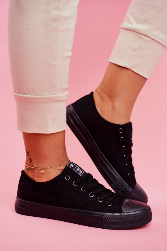 Women's Classic Sneakers Black Ecoma