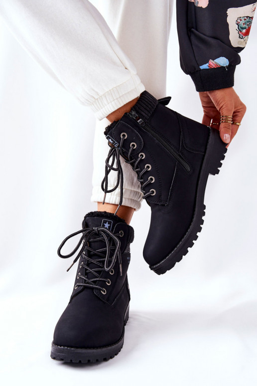 Women s Flat Hiking Boots Black Grunders