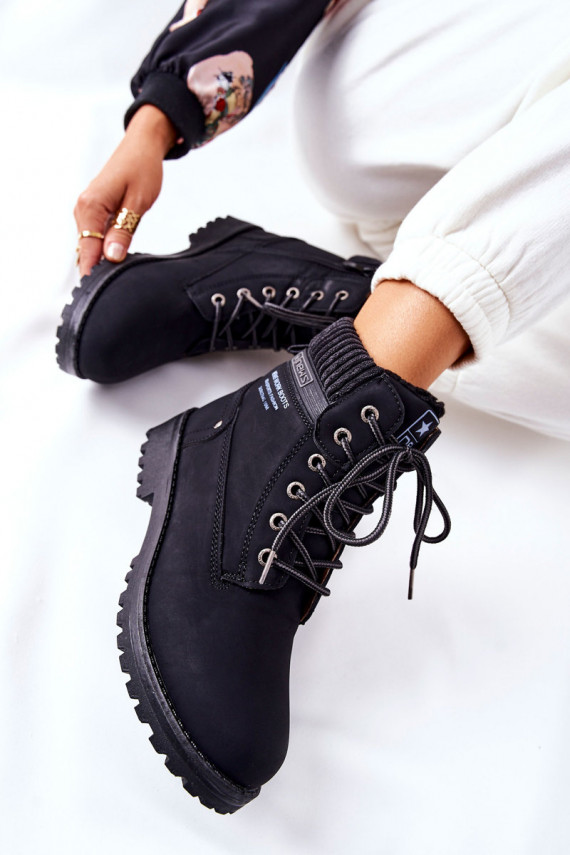 Women s Flat Hiking Boots Black Grunders