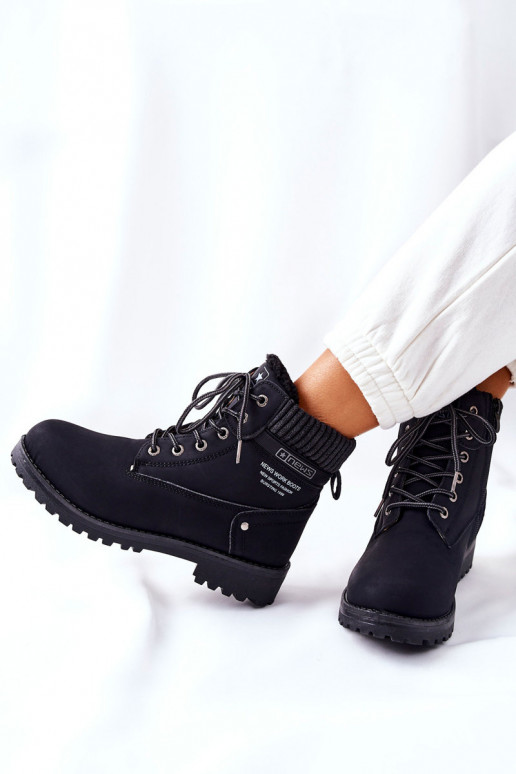 Women s Flat Hiking Boots Black Grunders
