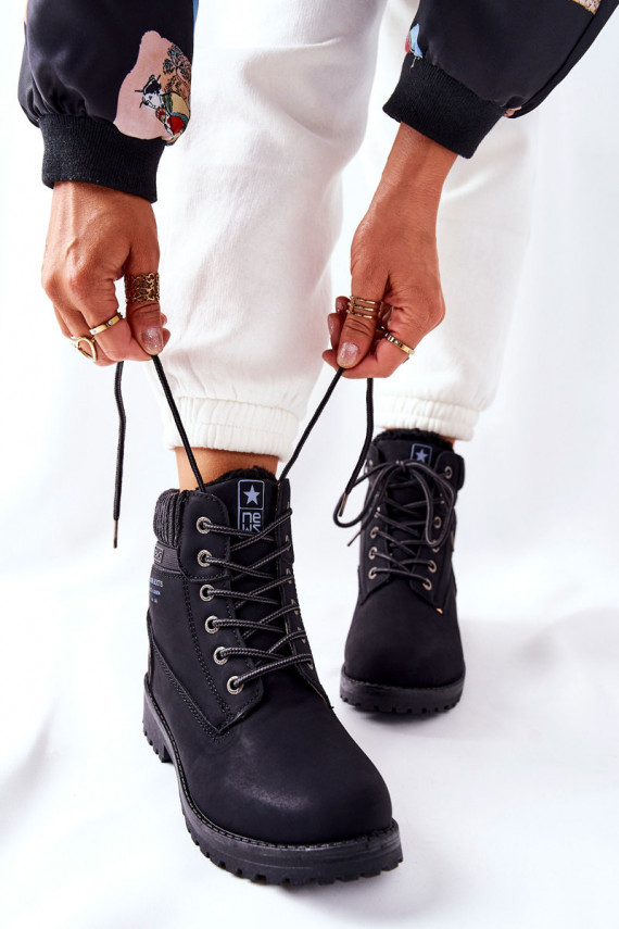 Women s Flat Hiking Boots Black Grunders