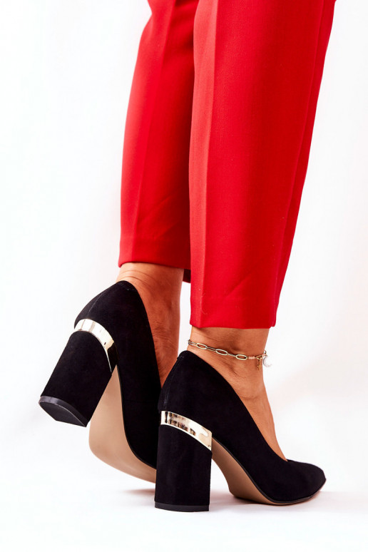 Suede pumps Lewski 3117 Black