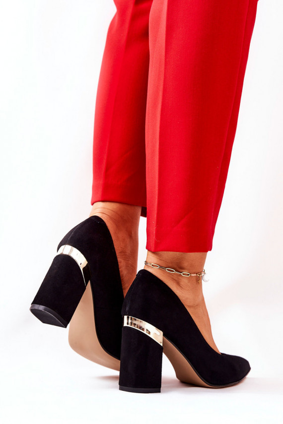 Suede pumps Lewski 3117 Black
