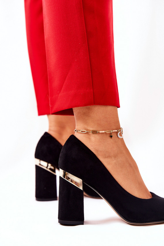 Suede pumps Lewski 3117 Black