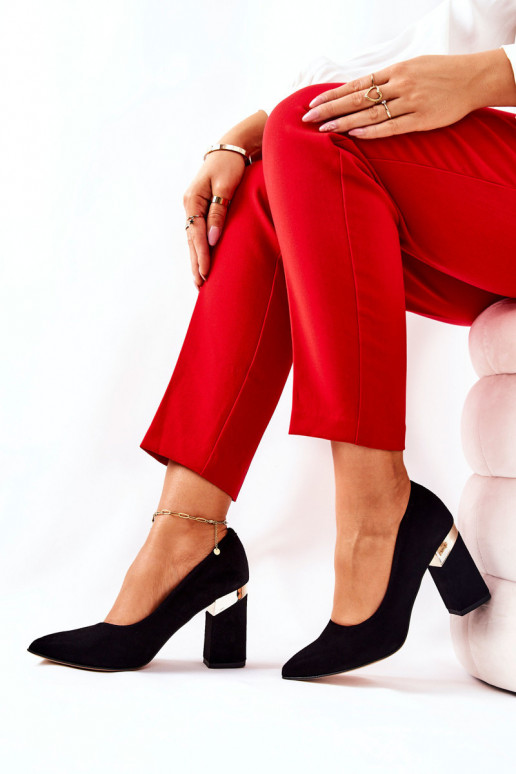 Suede pumps Lewski 3117 Black