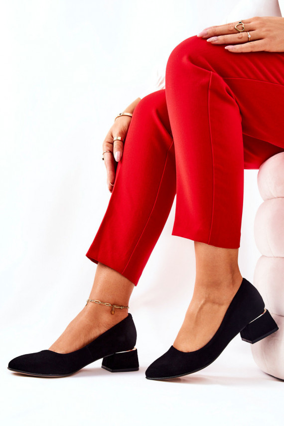 Suede pumps Lewski 3118 Black