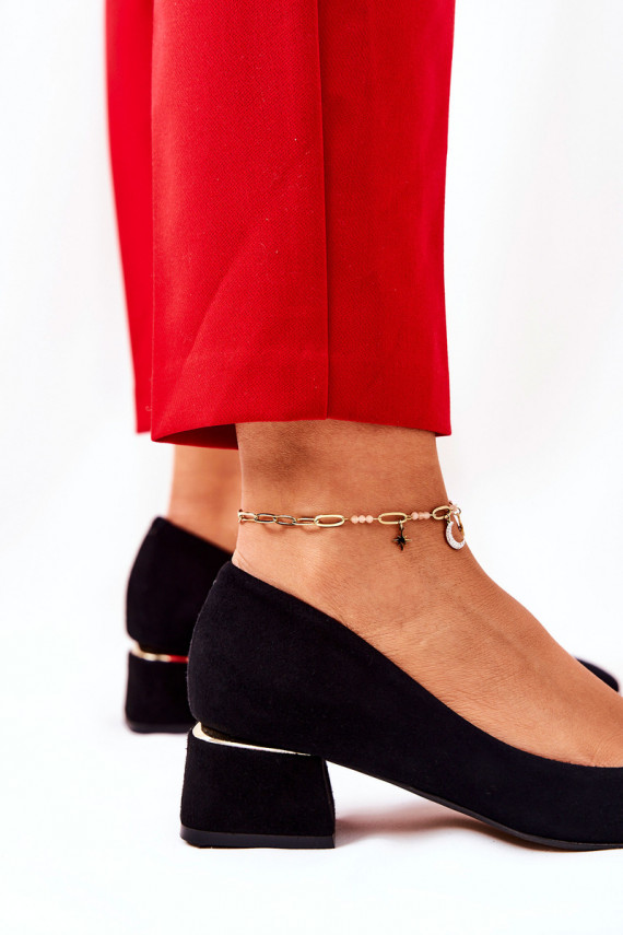 Suede pumps Lewski 3118 Black