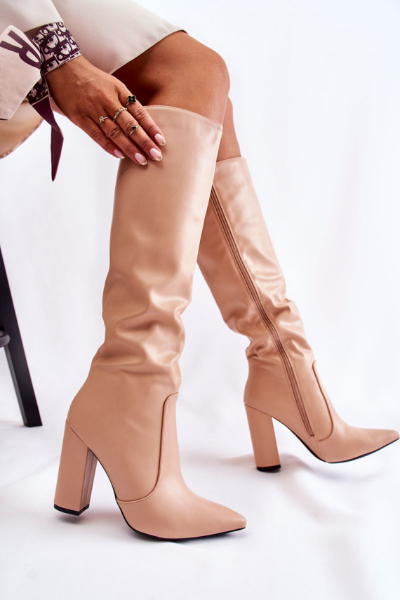 Classic Boots On A Post Nude Mayra