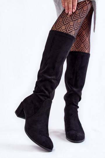 Classic Eco Suede Boots Sergio Leone KZ205 Black
