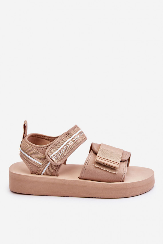 Women's Velcro Sandals Big Star LL274787 Beige