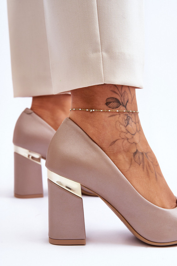 Zazoo 3117 Leather Court Shoes Beige