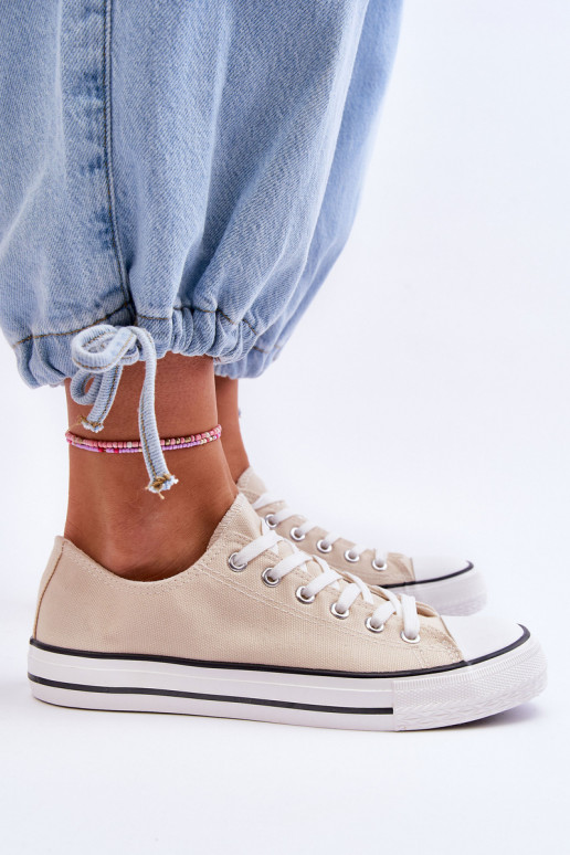 Classic Low Women's Sneakers Light beige Vegas