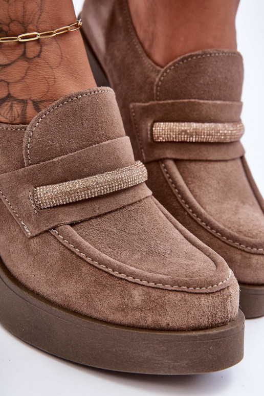 Half-Boots On Heel With Decoration Beige Gelanor