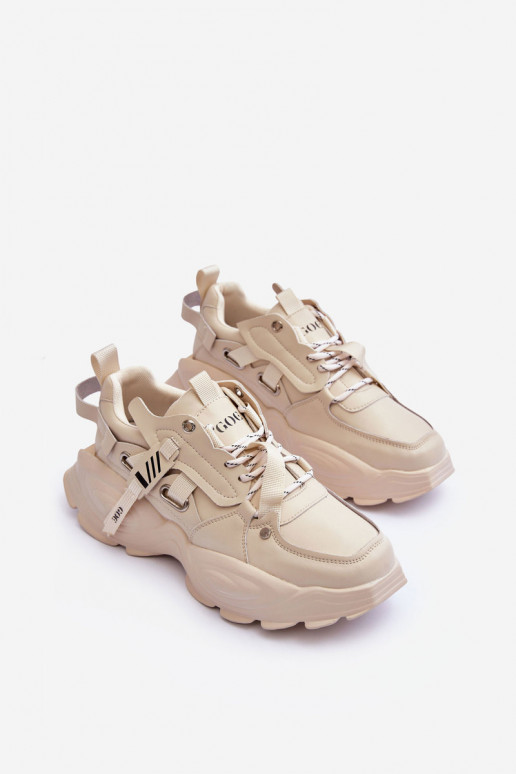 Sport Sneakers Shoes GOE MM2N4015 Beige