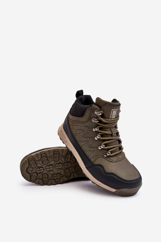 Women's High Trekking Shoes Big Star KK274609 Camel