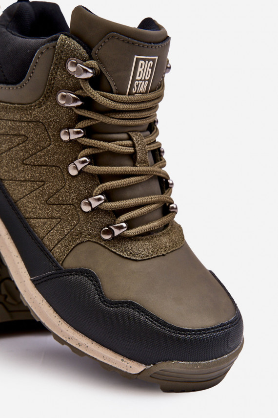 Women's High Trekking Shoes Big Star KK274609 Camel