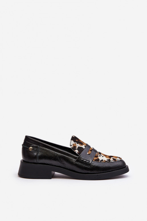Women's Leather Loafers Maciejka 06250-01 Black