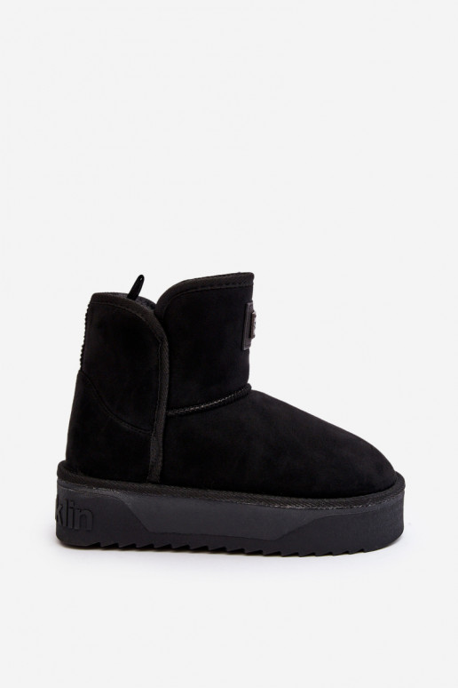 Vegan Waterproof Snow Boots On Platform DFranklin DFSH371004 Black