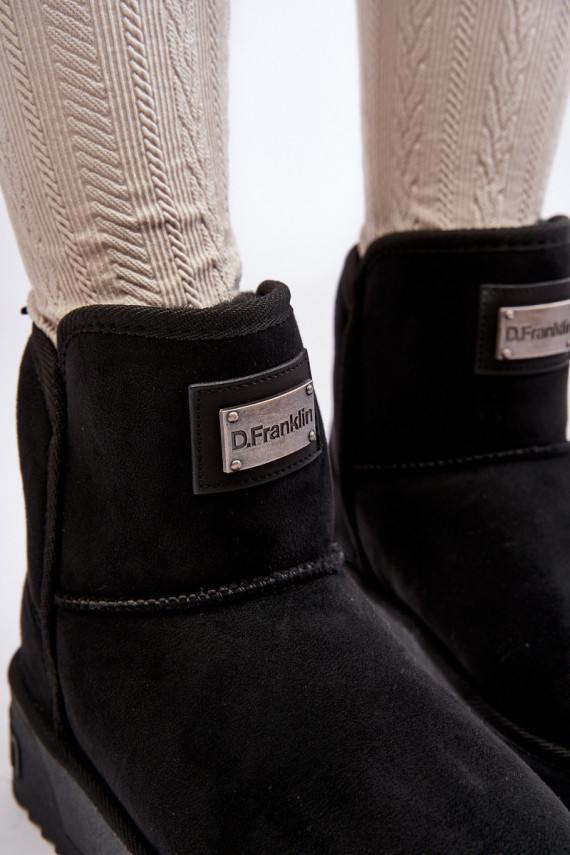 Vegan Waterproof Snow Boots On Platform DFranklin DFSH371004 Black