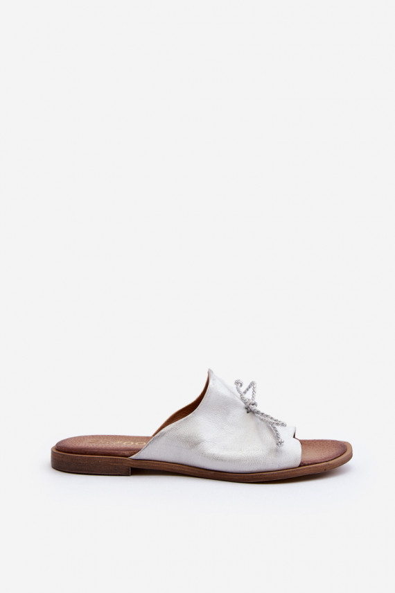 Leather Women's Sandals Zazoo 2659/005 Silver