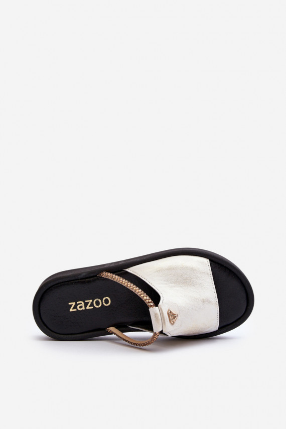 Leather Women's Sandals Zazoo 2659/005 Silver