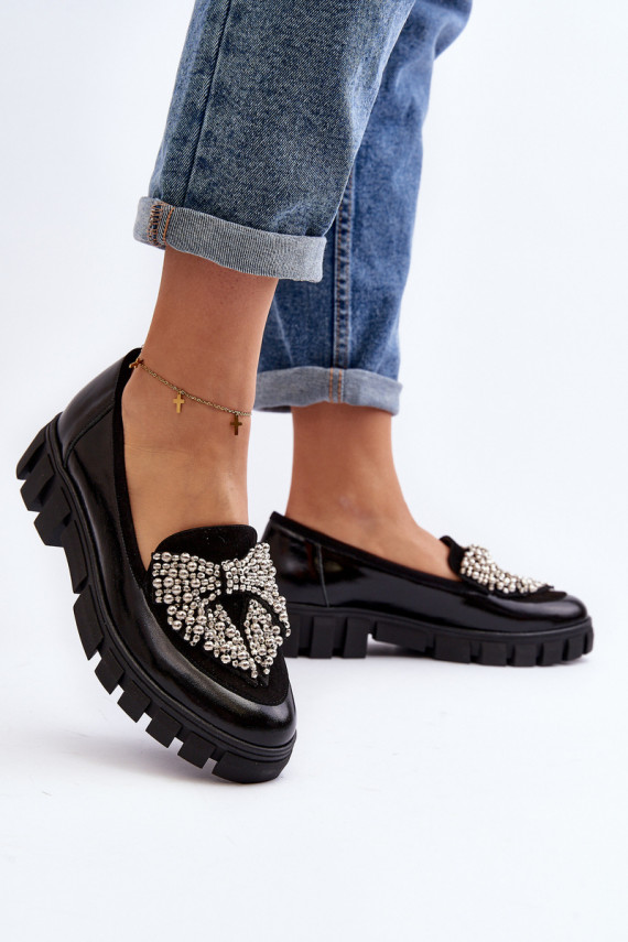 Polished Women's Moccasins Laura Messi 2785 Black
