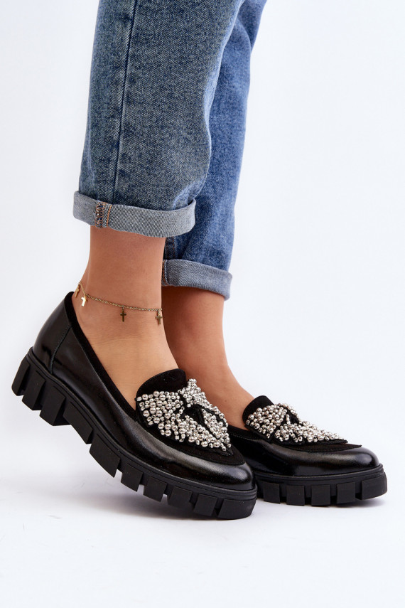 Polished Women's Moccasins Laura Messi 2785 Black