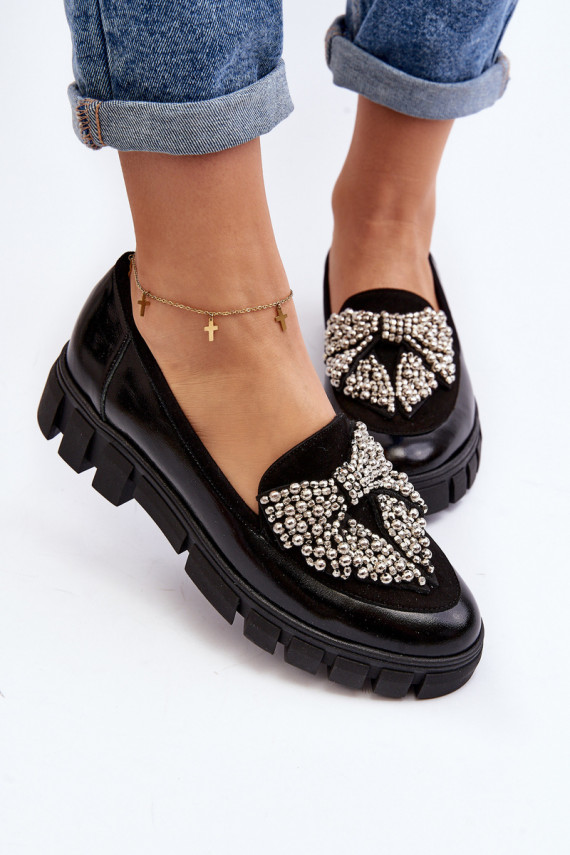 Polished Women's Moccasins Laura Messi 2785 Black
