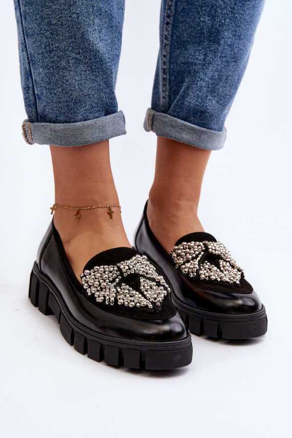 Polished Women's Moccasins Laura Messi 2785 Black