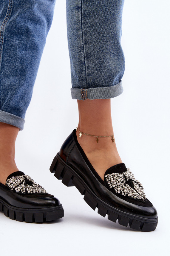 Polished Women's Moccasins Laura Messi 2785 Black