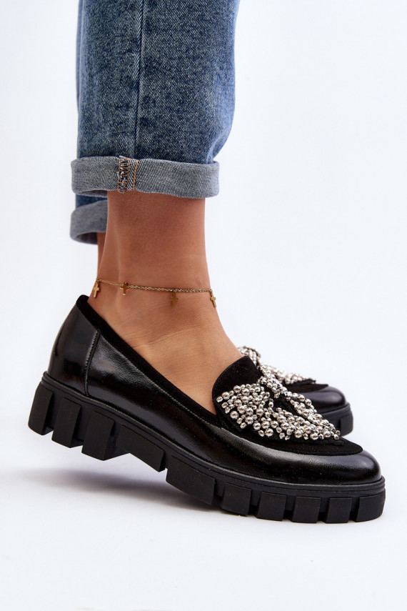 Polished Women's Moccasins Laura Messi 2785 Black
