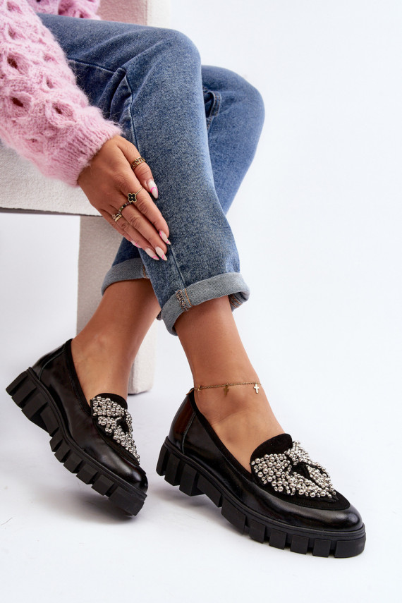 Polished Women's Moccasins Laura Messi 2785 Black