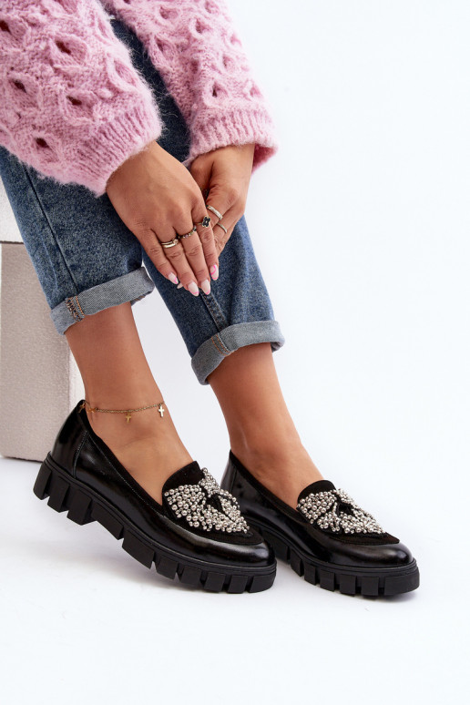 Polished Women's Moccasins Laura Messi 2785 Black