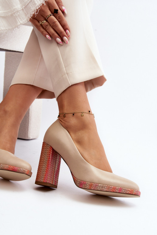 Pumps on Stiletto Laura Messi 2746 Beige
