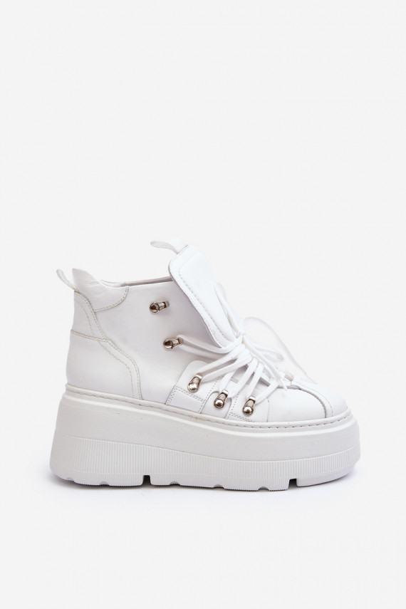 Zazoo 3416 Leather Women's Sports Shoes White