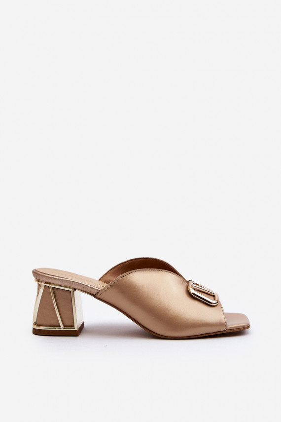 Elegant Women's High Heel Sandals Laura Messi 2771 Gold