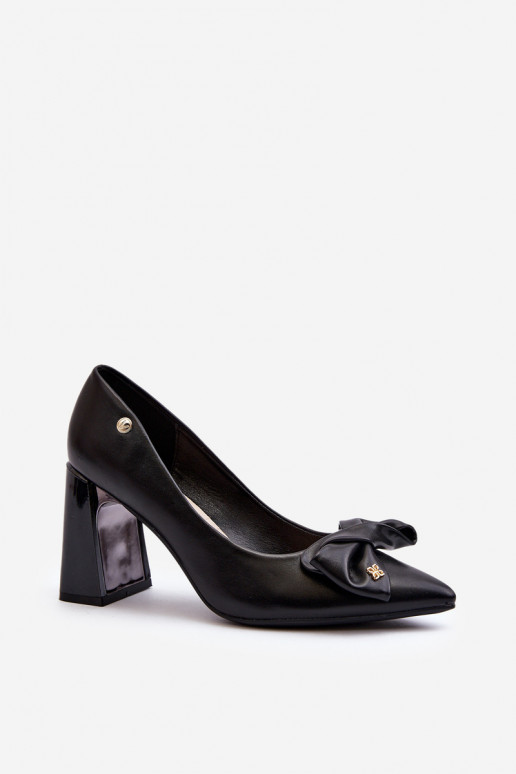 Black Bow Pump Heels by Ariemessa
