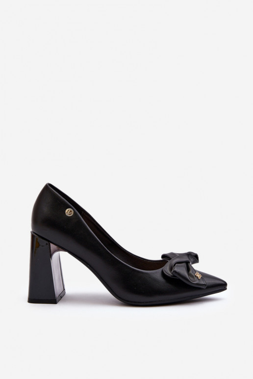 Black Bow Pump Heels by Ariemessa