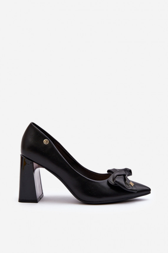 Black Bow Pump Heels by Ariemessa