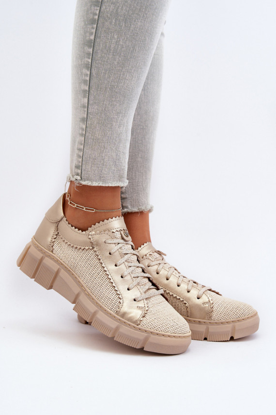 Women's Leather Shoes Maciejka 05850-22 Light Beige