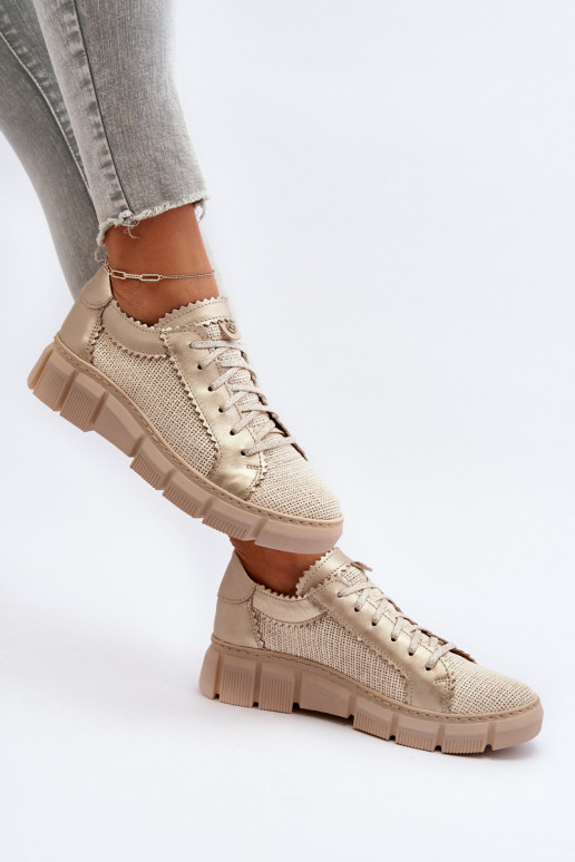 Women's Leather Shoes Maciejka 05850-22 Light Beige