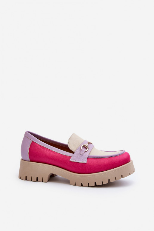 Zazoo 3475 Women's Leather Moccasins Beige