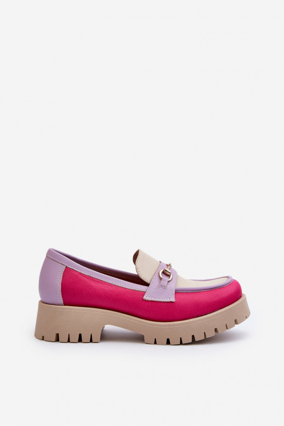 Zazoo 3475 Women's Leather Moccasins Beige