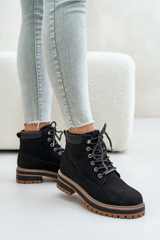 Womens Insulated Ankle Boots Big Star OO274A290 Black